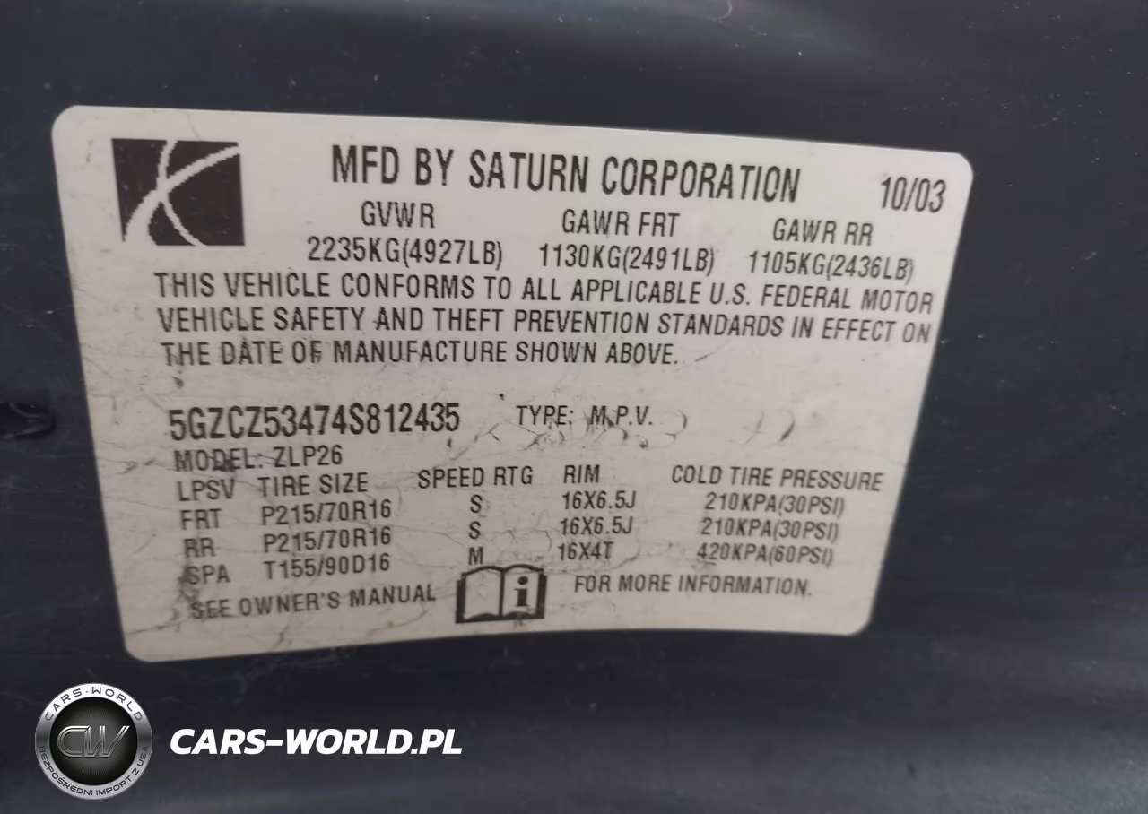 2004 Saturn Vue V6 VIN:5GZCZ53474S812435 - 9