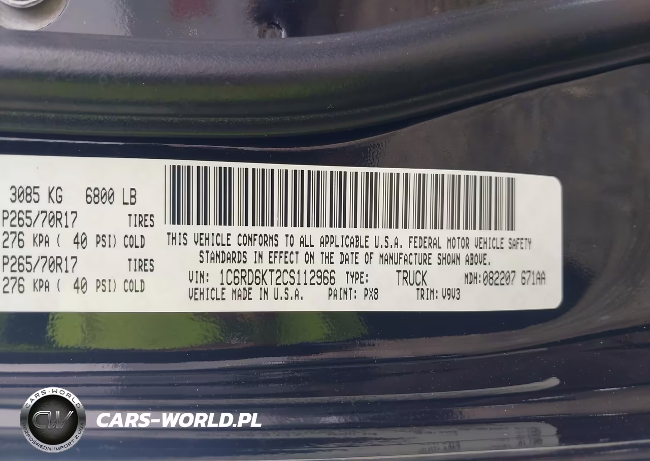 2012 Ram 1500 St VIN:1C6RD6KT2CS112966 - 9