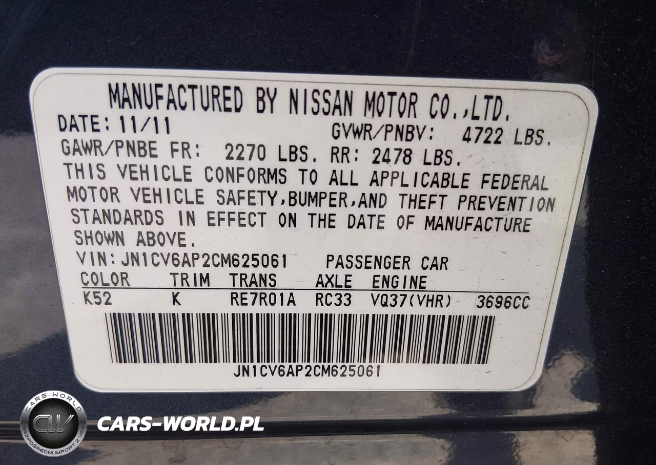 2012 Infiniti G37 Journey VIN:JN1CV6AP2CM625061 - 9