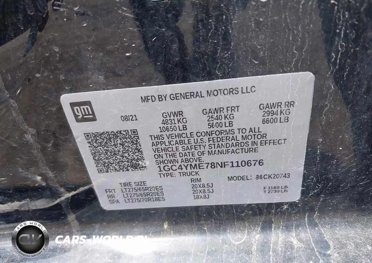 2022 Chevrolet Silverado 2500Hd 4Wd Standard Bed Custom VIN:1GC4YME78NF110676 - 9