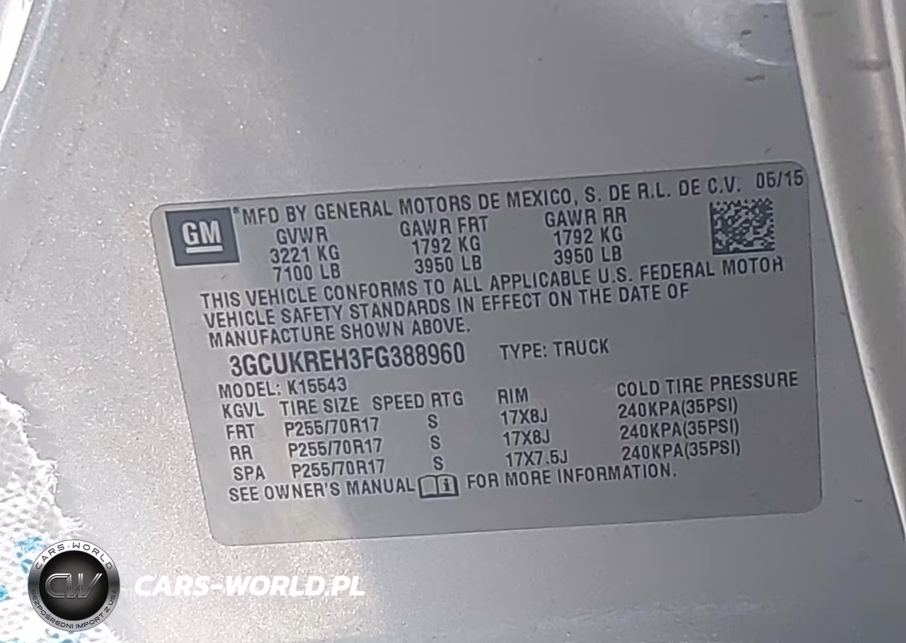 2015 Chevrolet Silverado 1500 1Lt VIN:3GCUKREH3FG388960 - 9