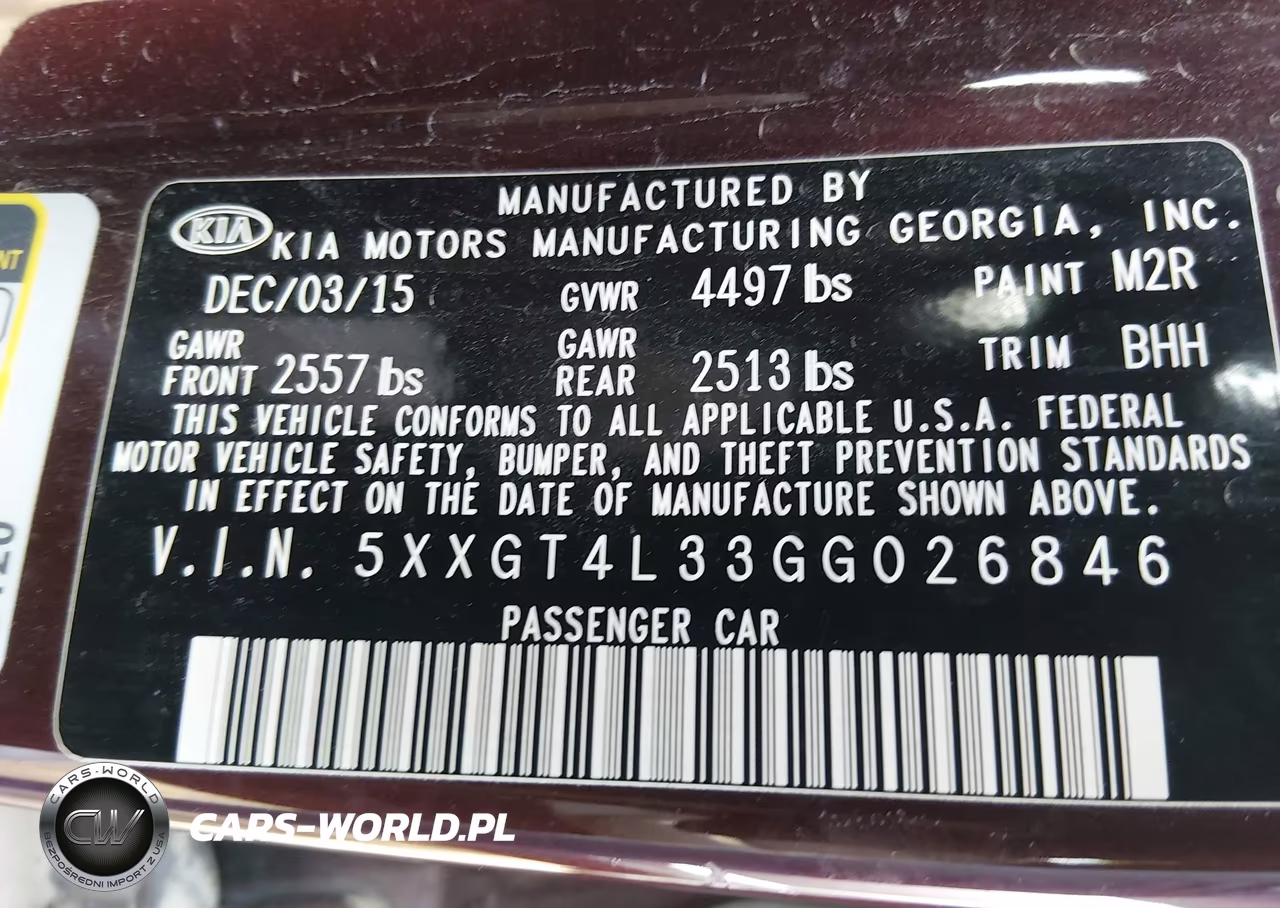 2016 Kia Optima Lx VIN:5XXGT4L33GG026846 - 9