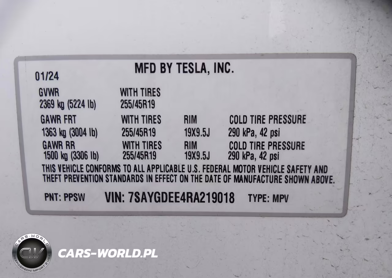 2024 Tesla Model Y Long Range Dual Motor All-Wheel Drive VIN:7SAYGDEE4RA219018 - 9