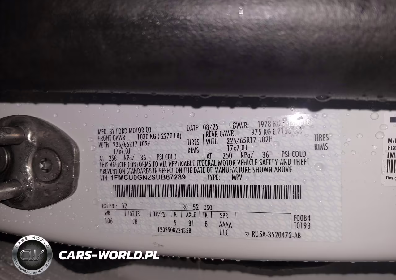 2025 Ford Escape Active VIN:1FMCU0GN2SUB67289 - 9