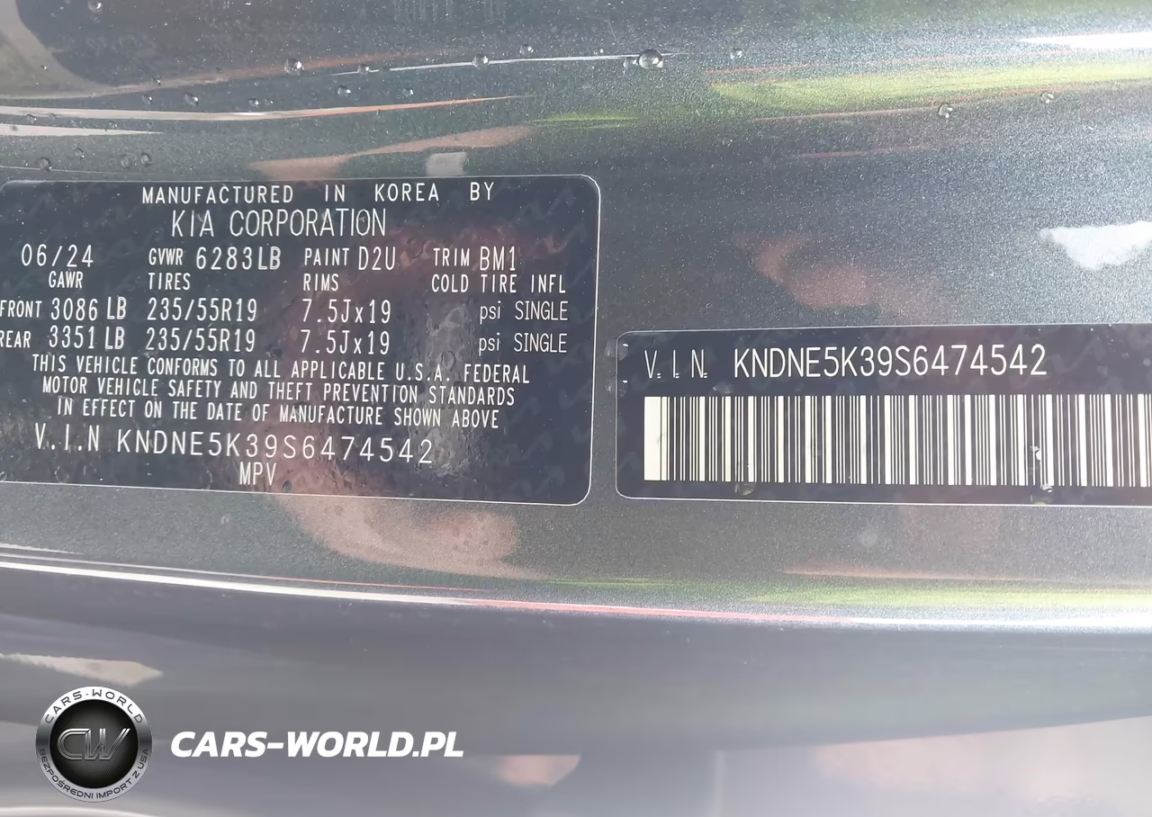 2025 Kia Carnival Mpv Sx Prestige VIN:KNDNE5K39S6474542 - 9