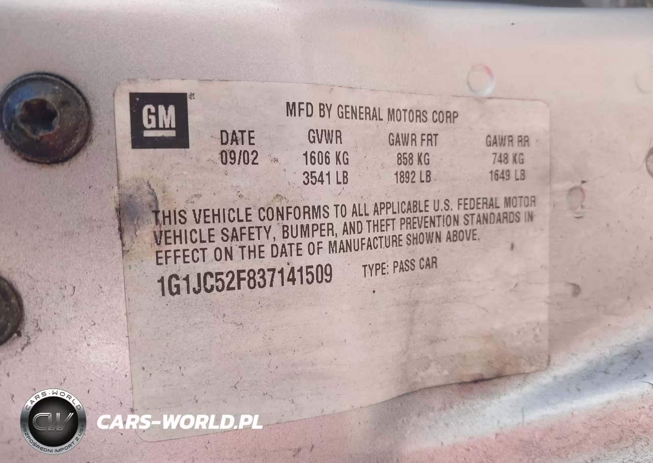 2003 Chevrolet Cavalier VIN:1G1JC52F837141509 - 9
