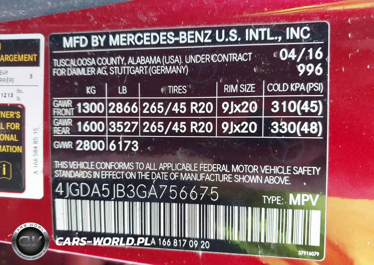 2016 Mercedes-Benz Gle 350 VIN:4JGDA5JB3GA756675 - 9