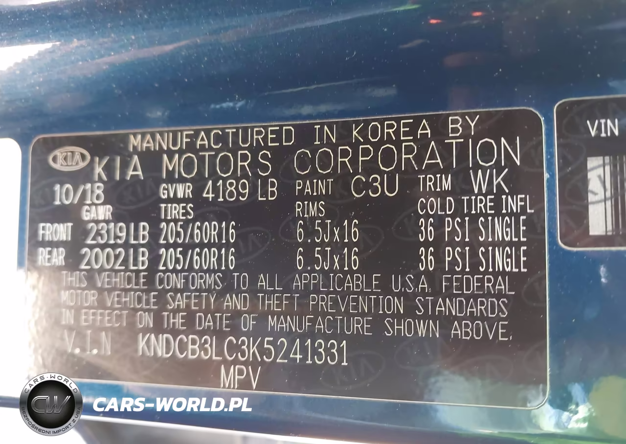 2019 Kia Niro Lx VIN:KNDCB3LC3K5241331 - 9