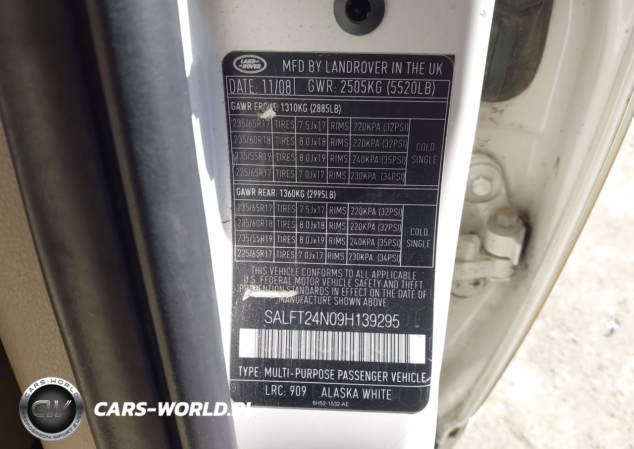 2009 Land Rover Lr2 Hse VIN:SALFT24N09H139295 - 9