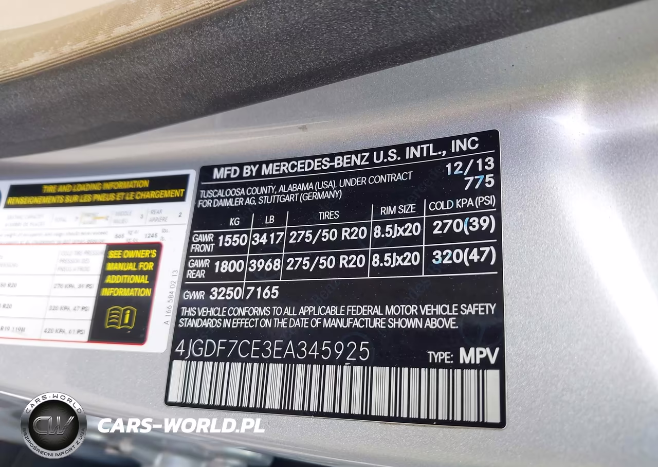 2014 Mercedes-Benz Gl 450 4Matic VIN:4JGDF7CE3EA345925 - 9