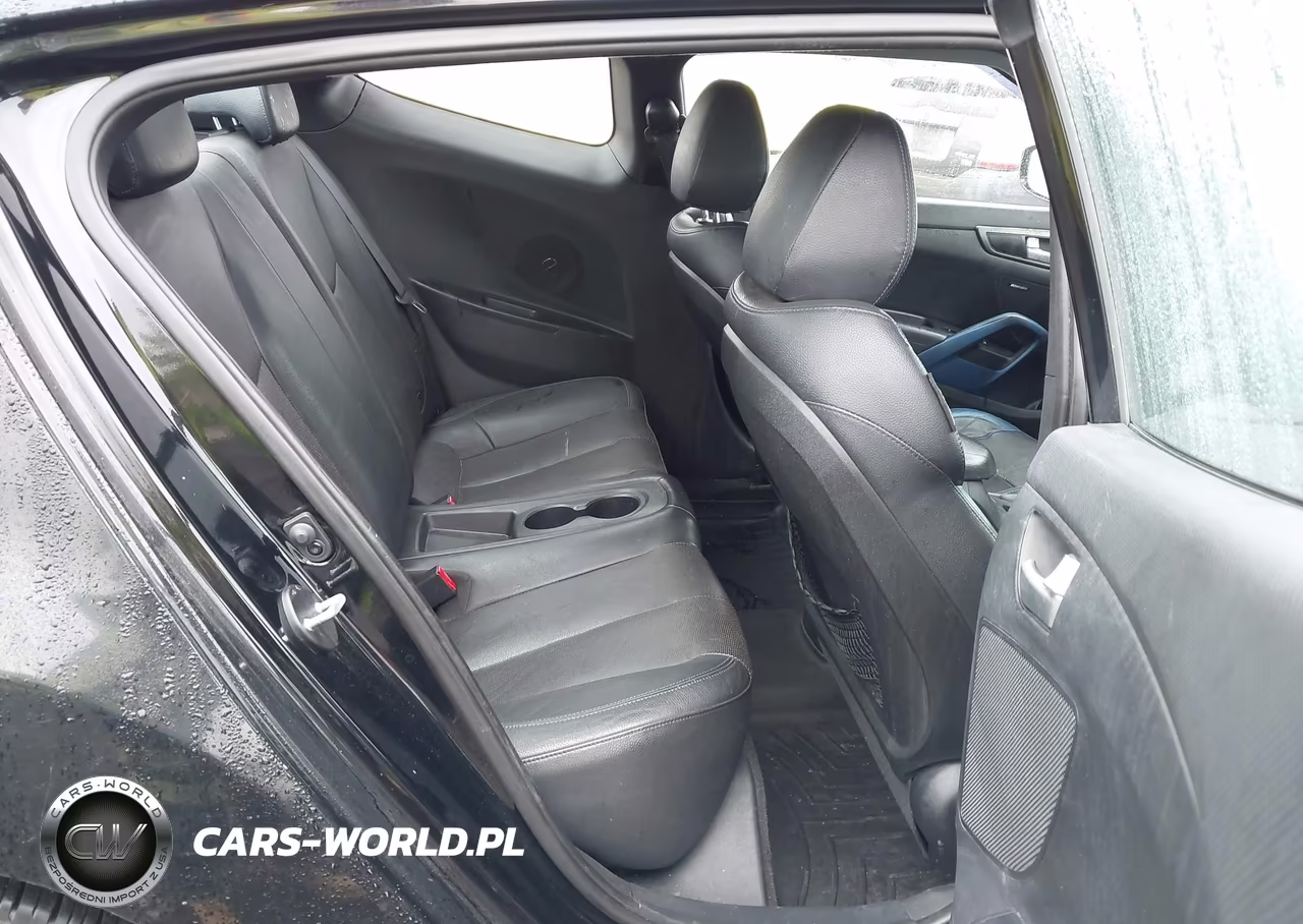 2013 Hyundai Veloster Turbo W-Blue VIN:KMHTC6AE3DU110679 - 8