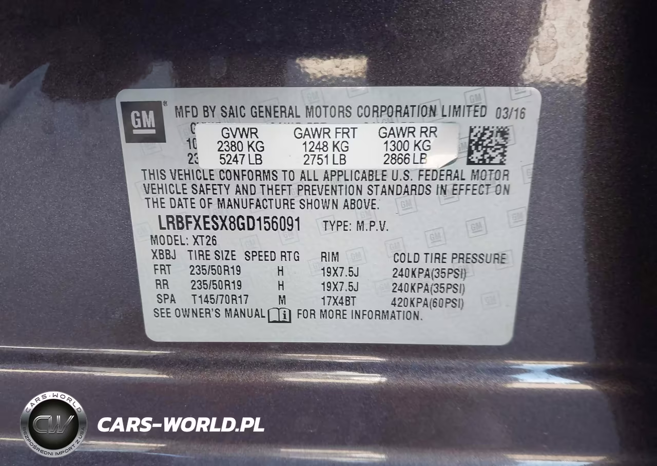 2016 Buick Envision Premium I VIN:LRBFXESX8GD156091 - 9