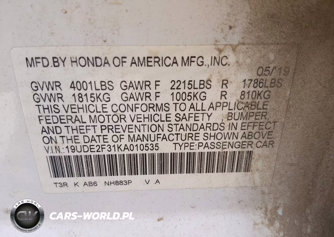 2019 Acura Ilx Standard VIN:19UDE2F31KA010535 - 9
