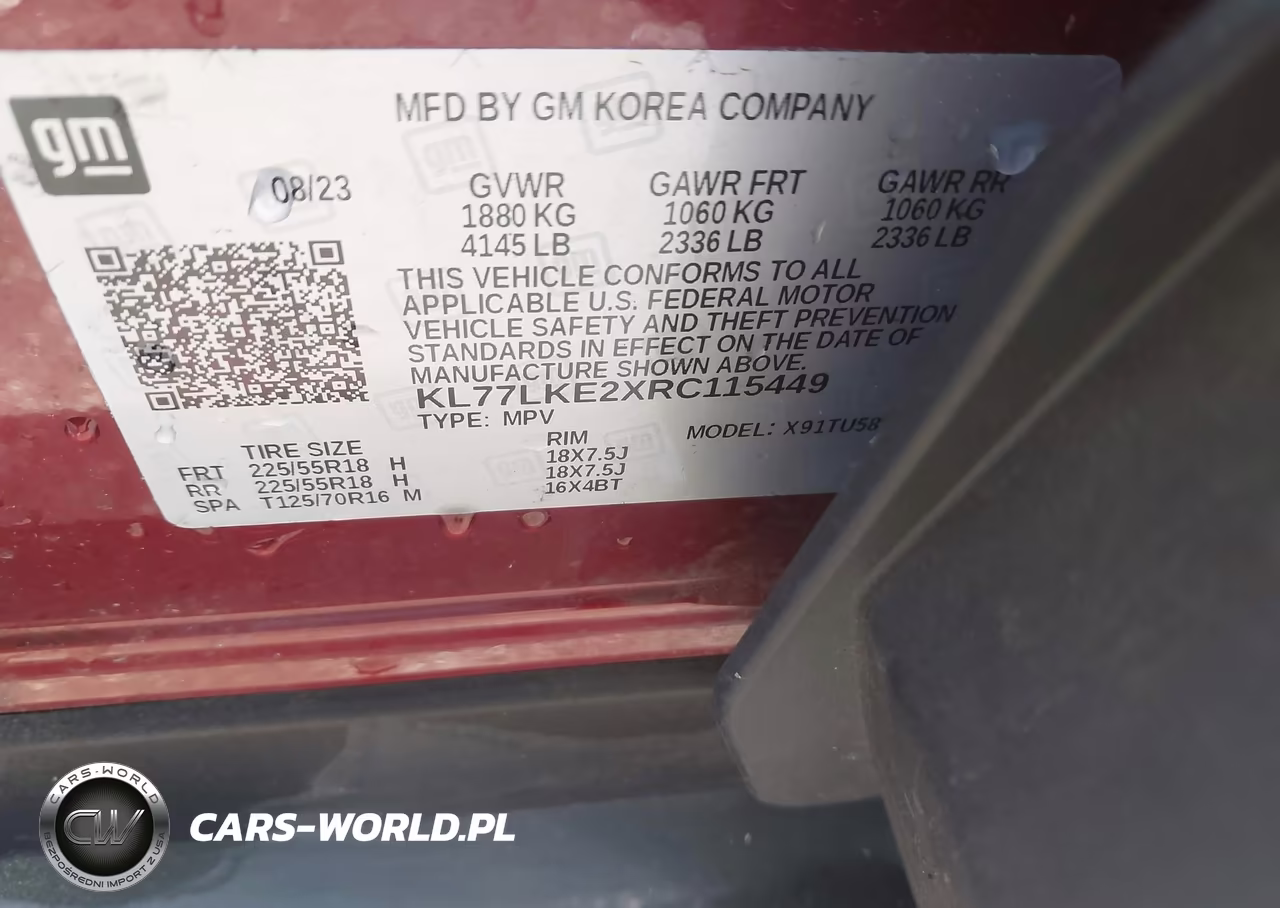 2024 Chevrolet Trax Fwd Activ VIN:KL77LKE2XRC115449 - 9