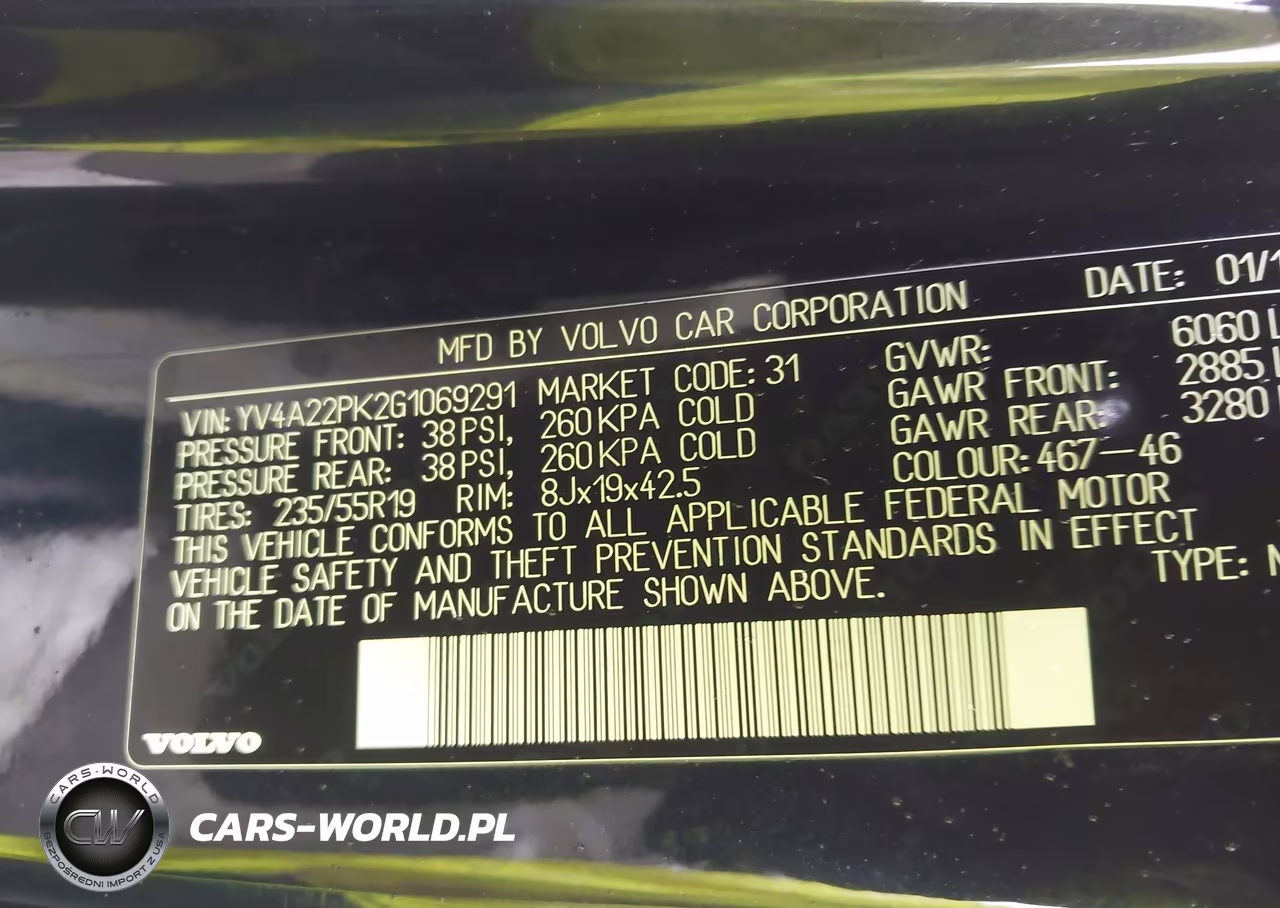 2016 Volvo Xc90 T6 Momentum VIN:YV4A22PK2G1069291 - 9