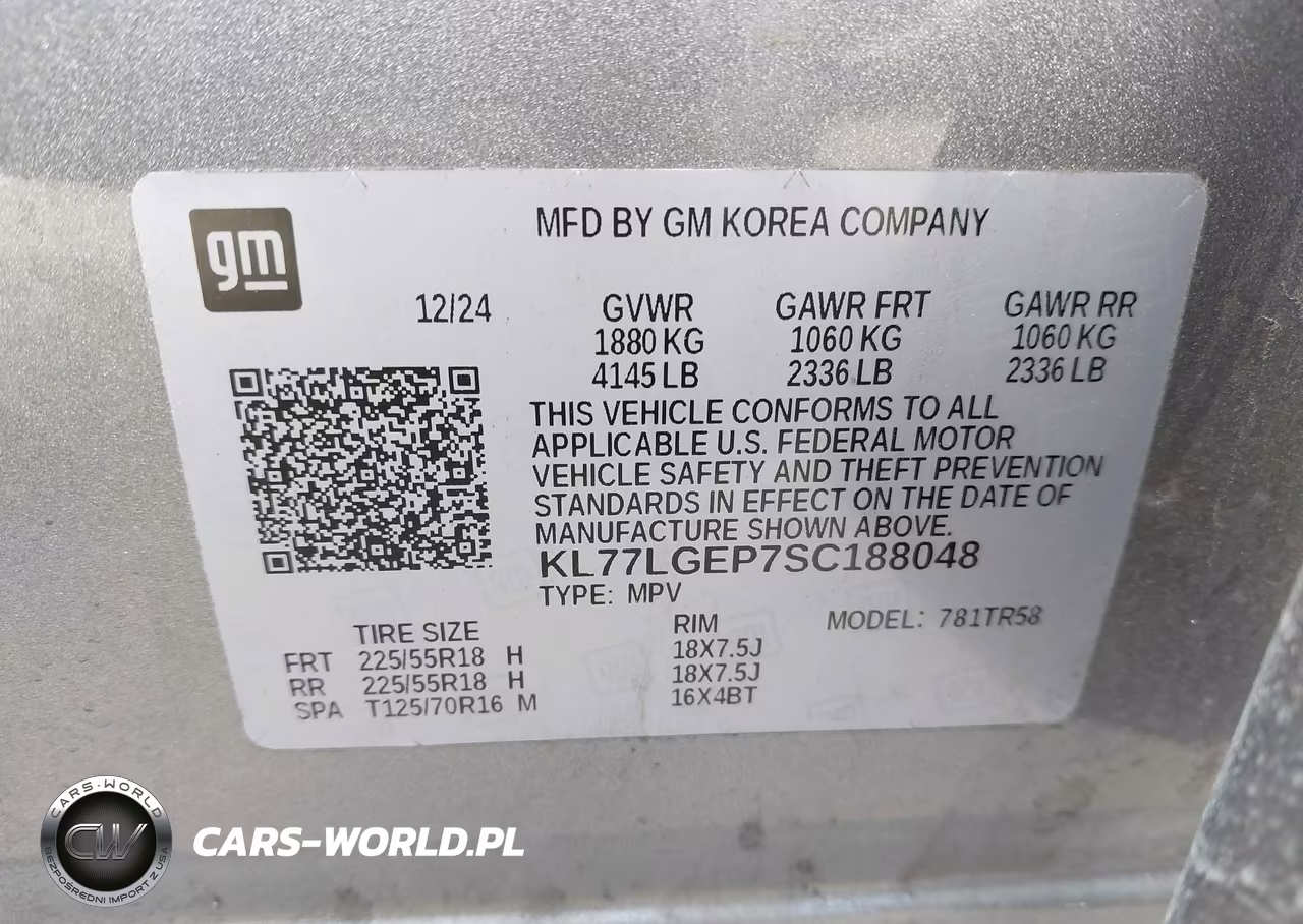 2025 Chevrolet Trax Fwd 1Rs VIN:KL77LGEP7SC188048 - 9