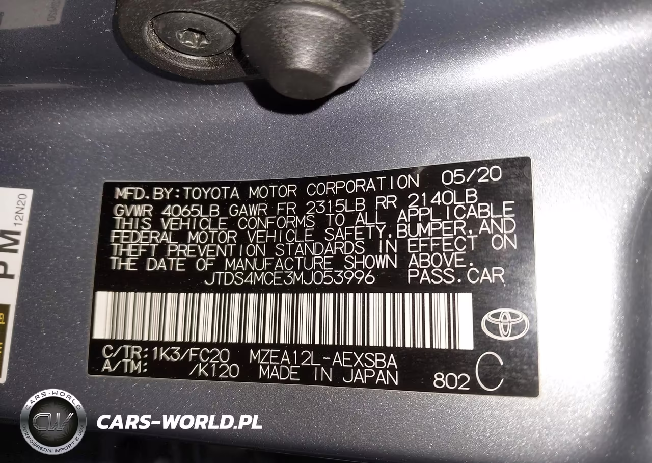 2021 Toyota Corolla Se VIN:JTDS4MCE3MJ053996 - 9