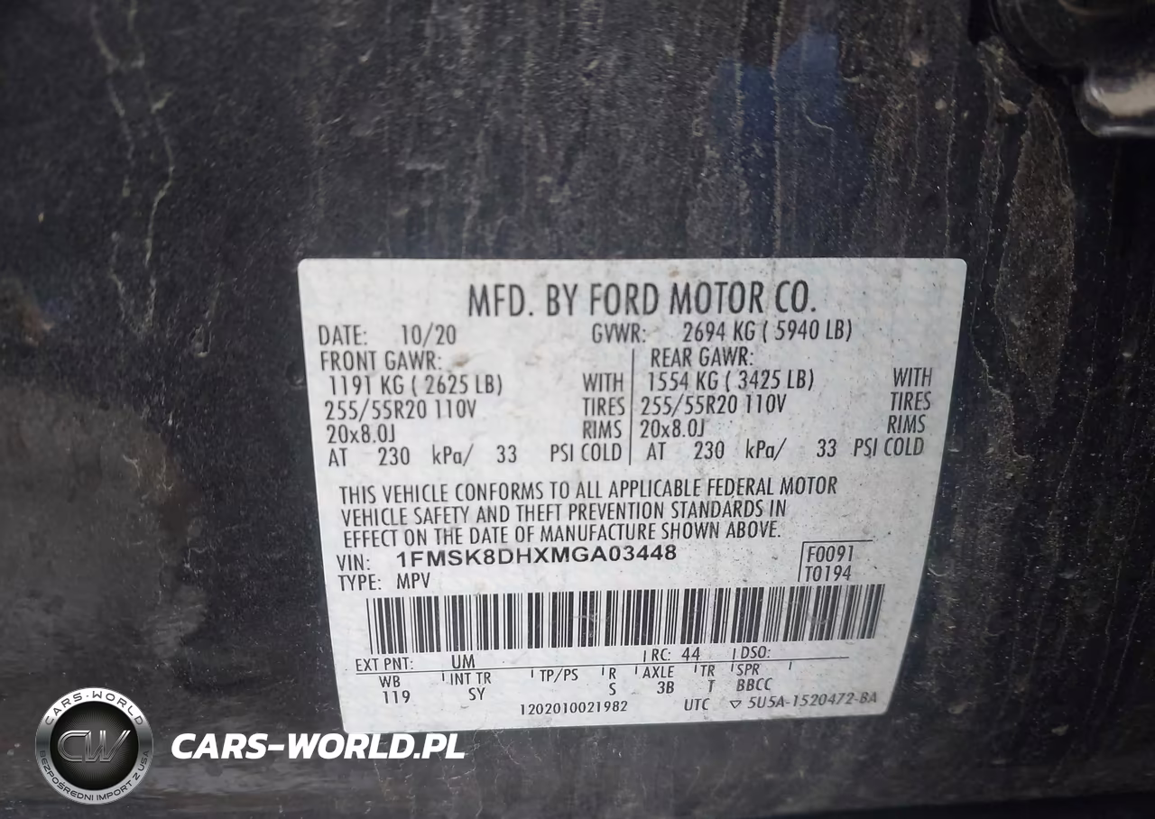 2021 Ford Explorer Xlt VIN:1FMSK8DHXMGA03448 - 9