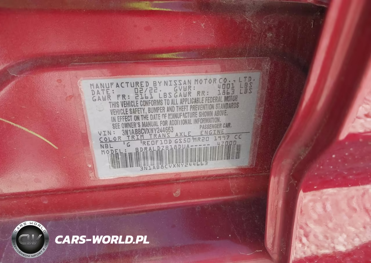 2022 Nissan Sentra Sv Xtronic Cvt VIN:3N1AB8CVXNY244663 - 9