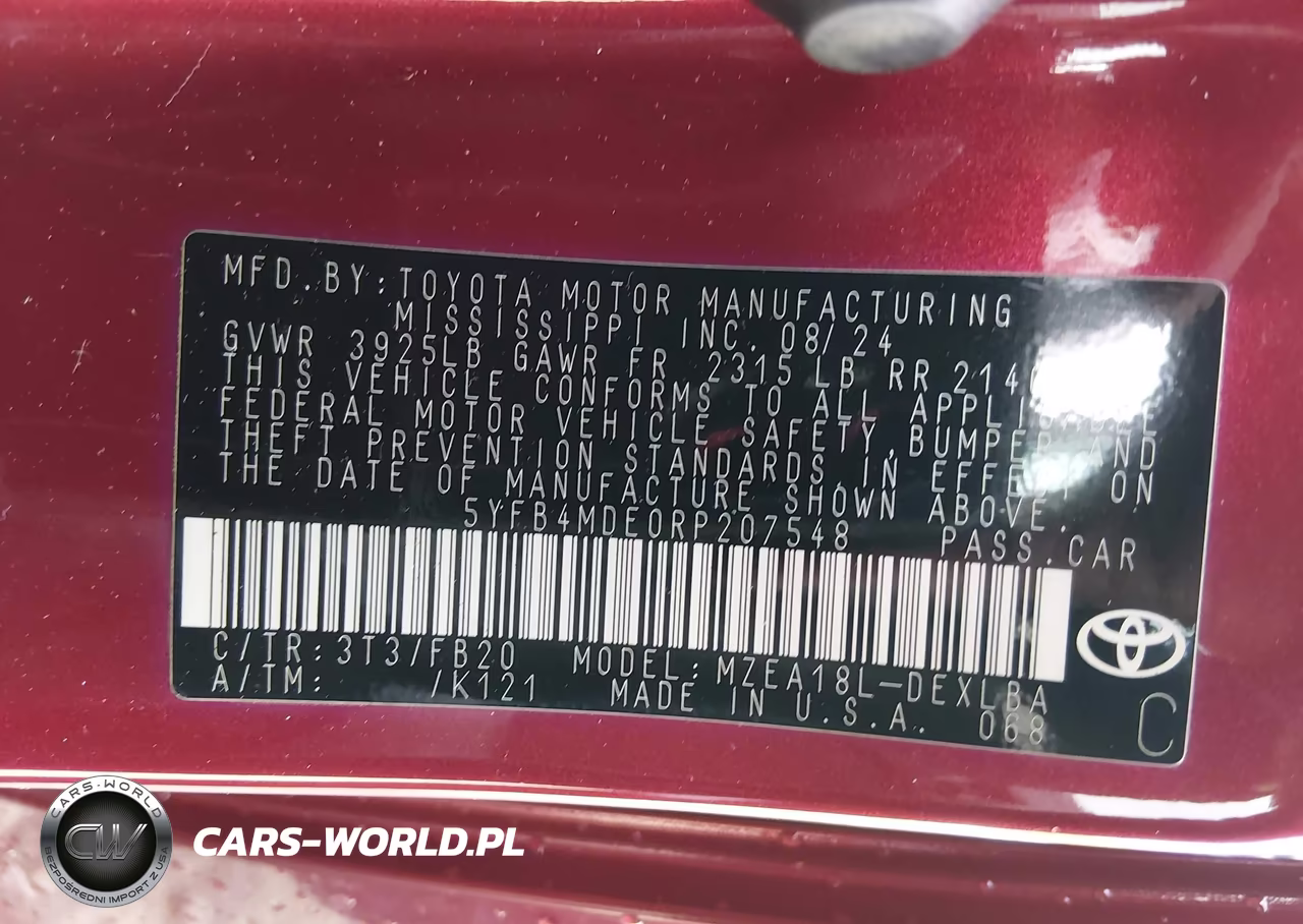 2024 Toyota Corolla Le VIN:5YFB4MDE0RP207548 - 9