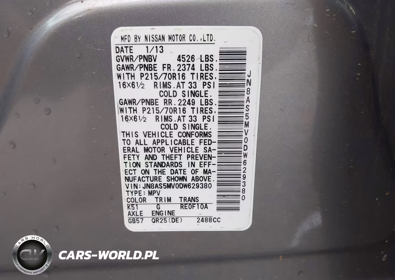 2013 Nissan Rogue S VIN:JN8AS5MV0DW629380 - 9