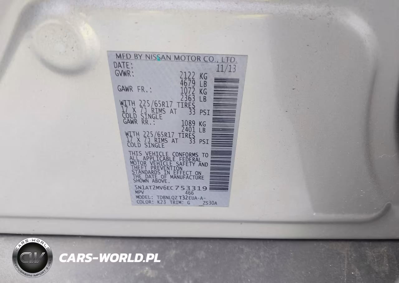 2014 Nissan Rogue Sv VIN:5N1AT2MV6EC753319 - 9