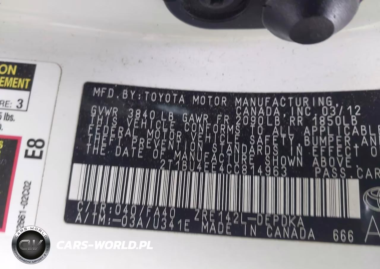 2012 Toyota Corolla L VIN:2T1BU4EE4CC814963 - 9