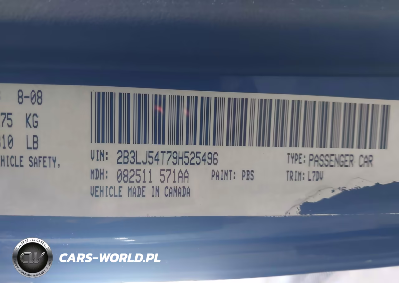 2009 Dodge Challenger R-T VIN:2B3LJ54T79H525496 - 9