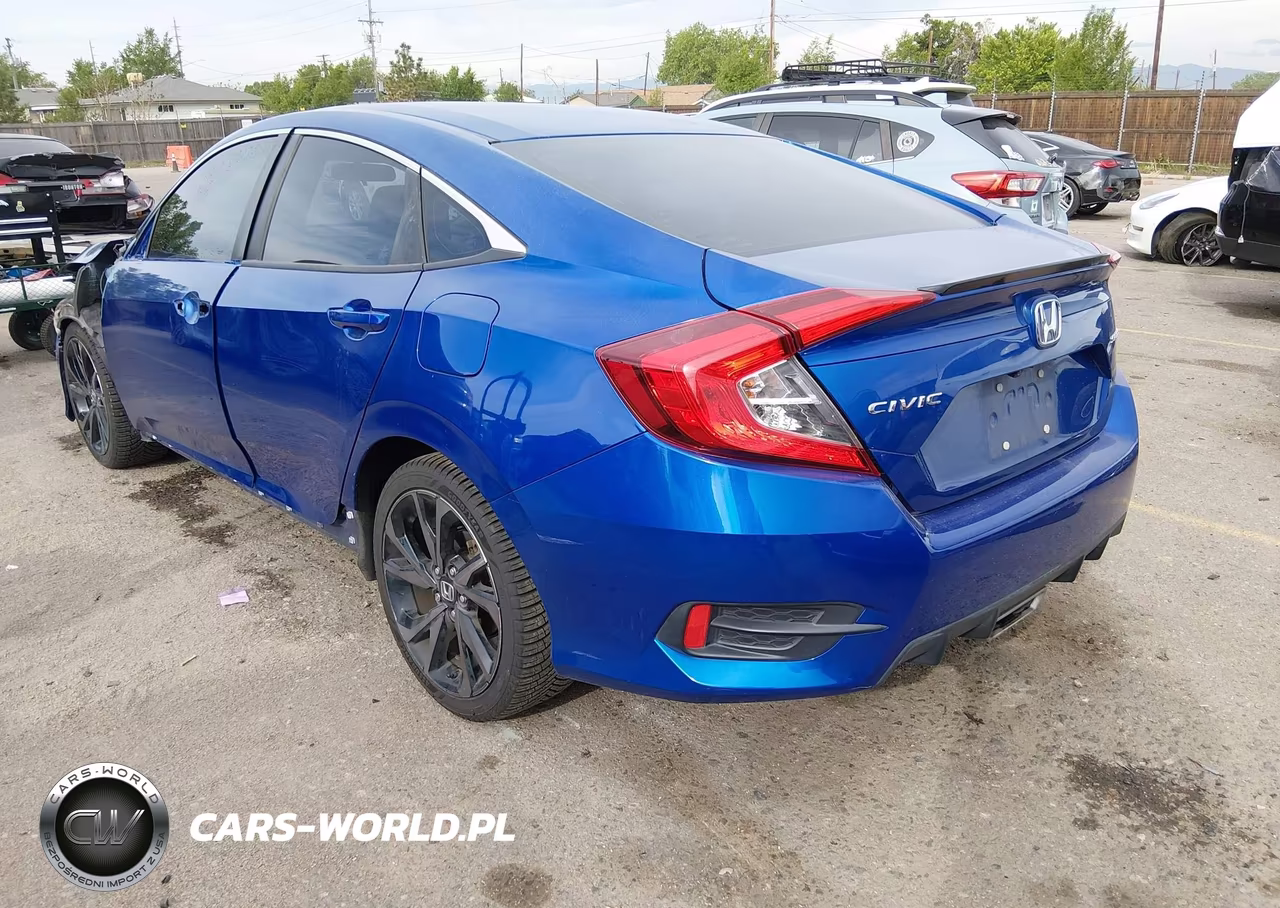 2019 Honda Civic Sport VIN:2HGFC2F86KH606445 - 3