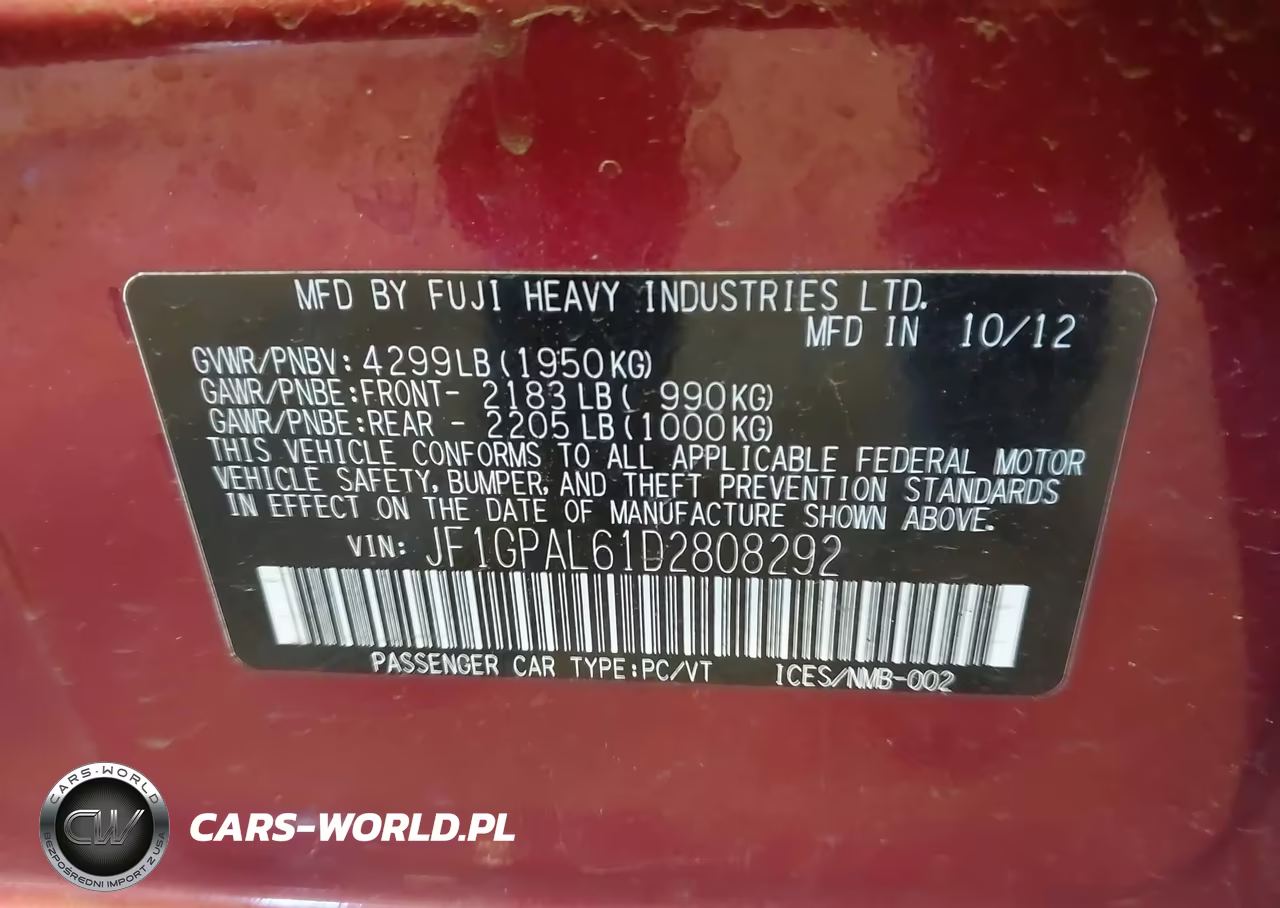 2013 Subaru Impreza 2.0I Sport Premium VIN:JF1GPAL61D2808292 - 9
