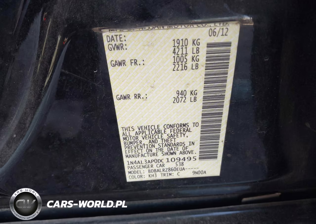 2013 Nissan Altima 2.5 S VIN:1N4AL3AP0DC109495 - 9