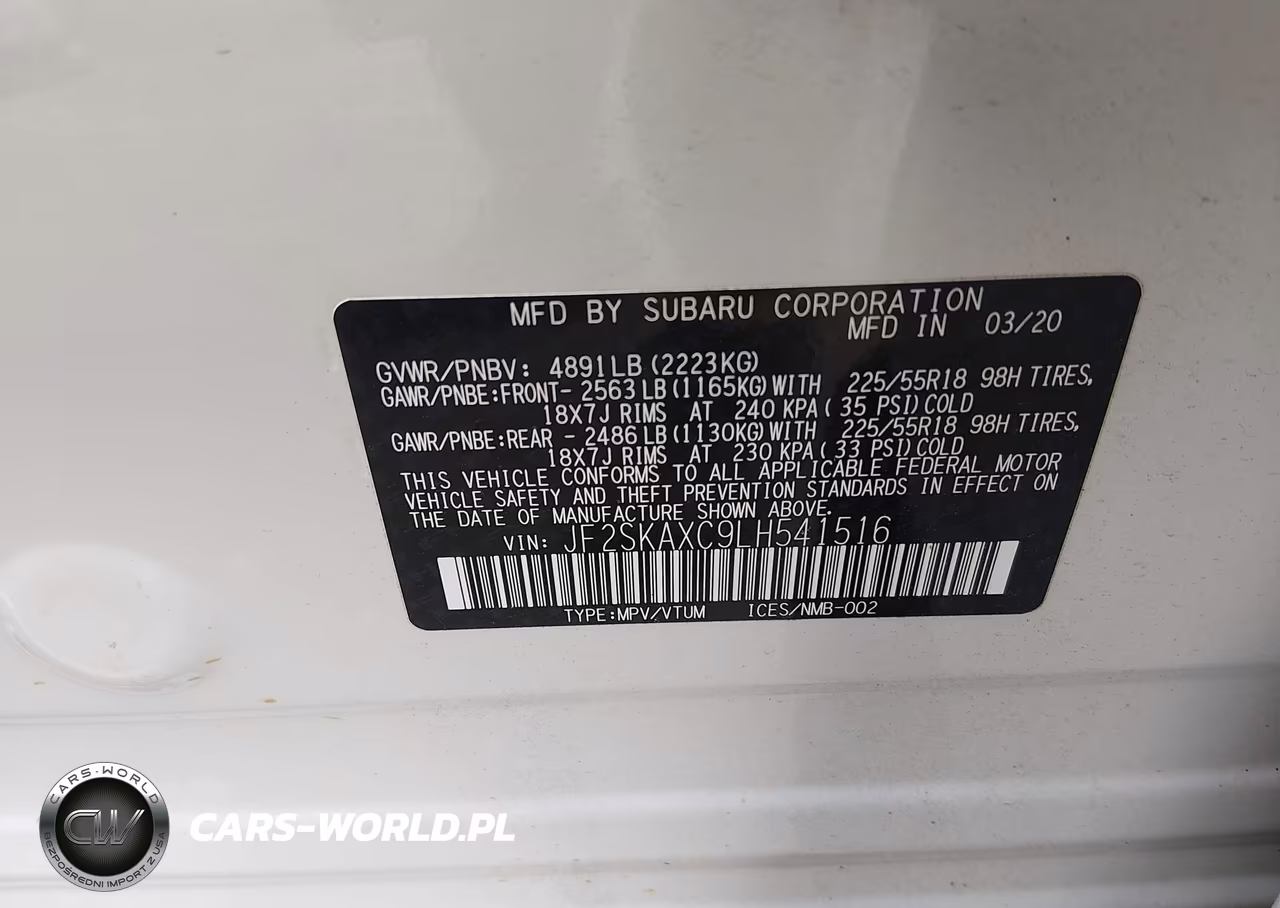 2020 Subaru Forester Touring VIN:JF2SKAXC9LH541516 - 9