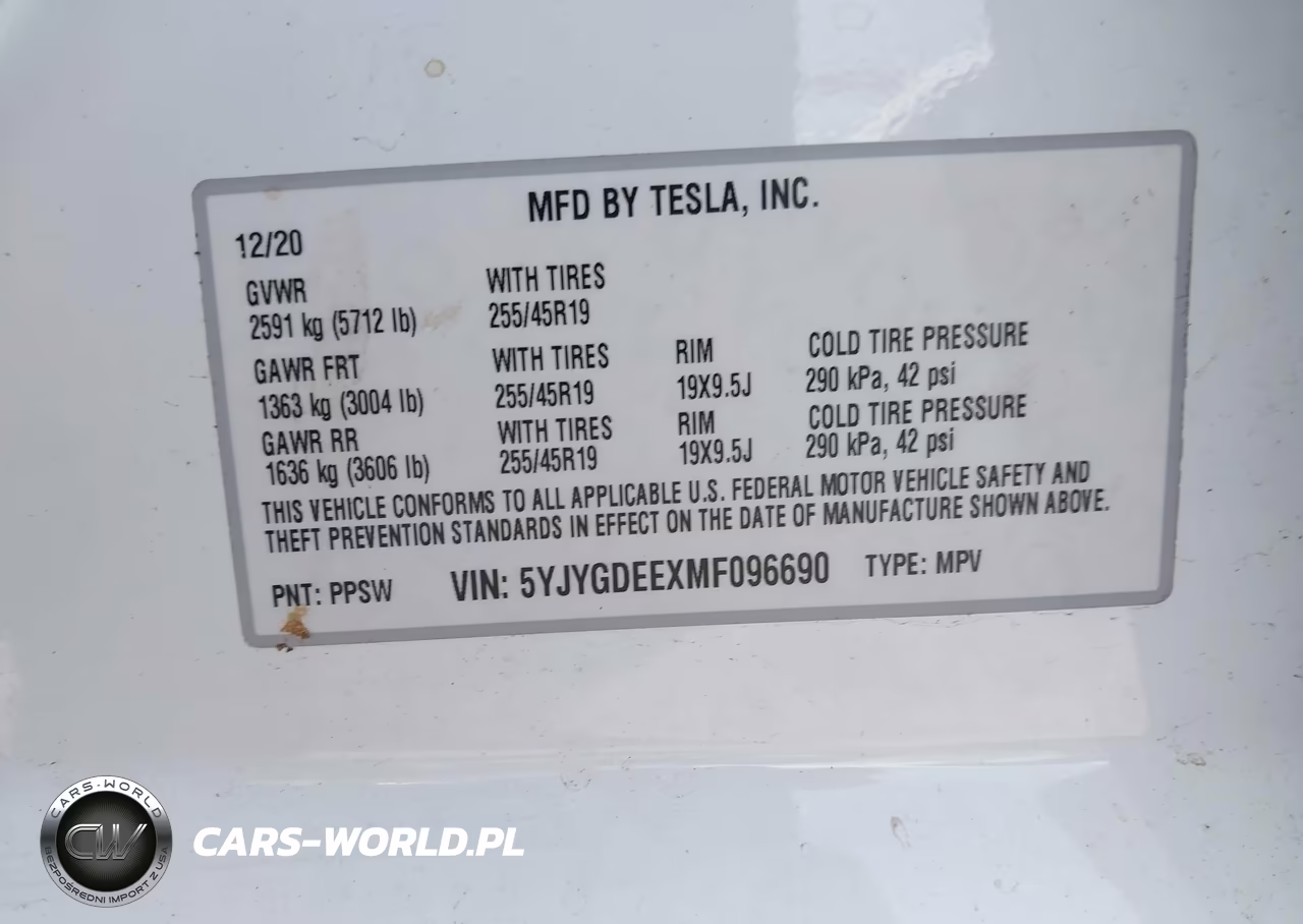 2021 Tesla Model Y Long Range Dual Motor All-Wheel Drive VIN:5YJYGDEEXMF096690 - 9