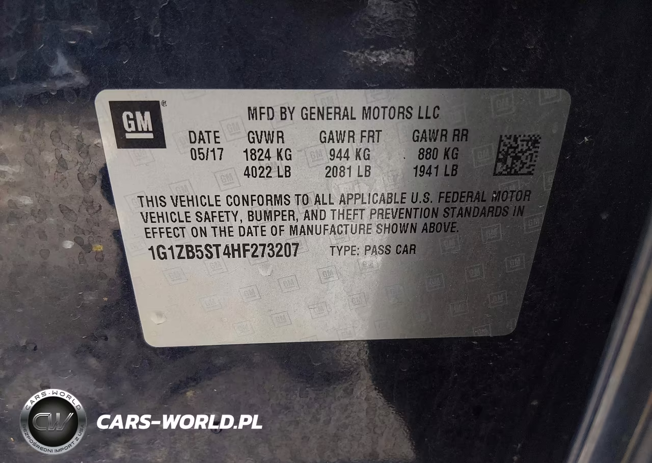 2017 Chevrolet Malibu Ls VIN:1G1ZB5ST4HF273207 - 9