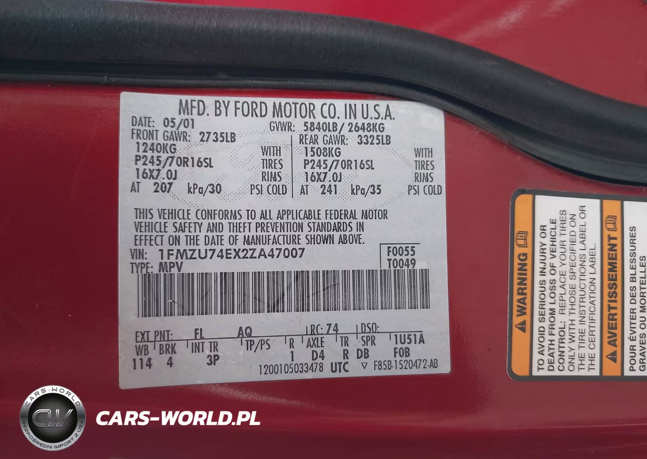 2002 Ford Explorer Eddie Bauer VIN:1FMZU74EX2ZA47007 - 9