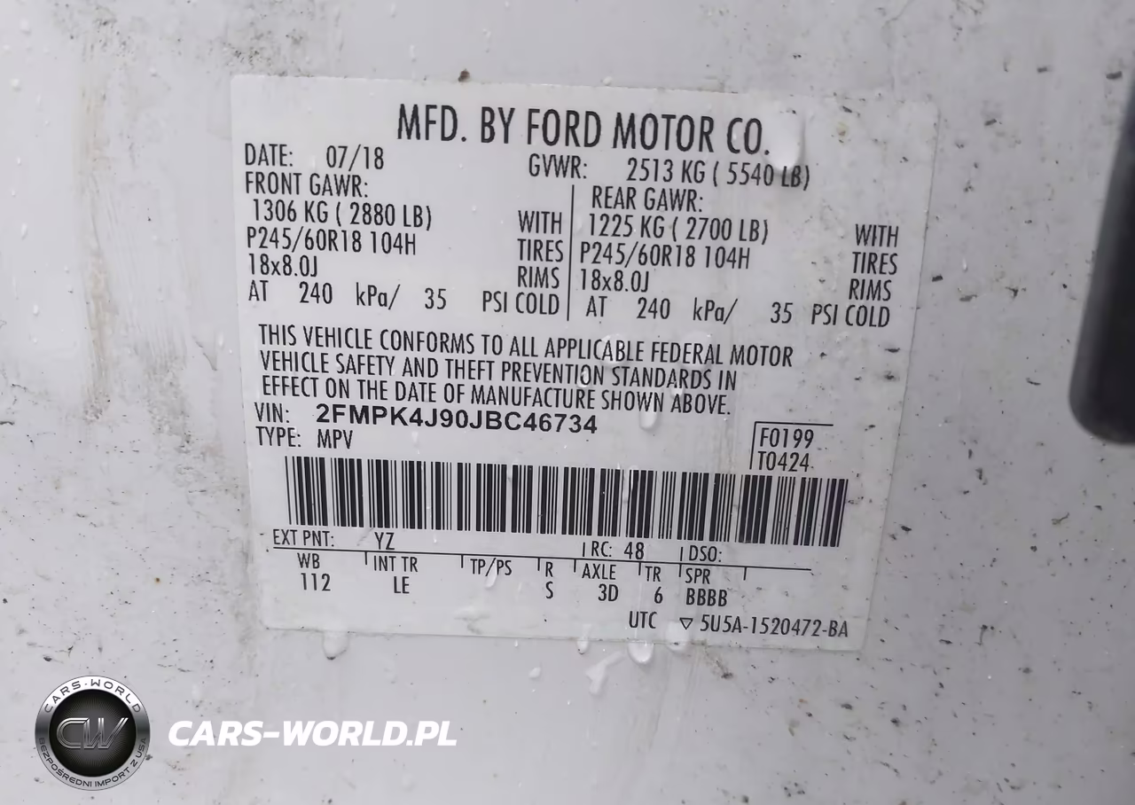 2018 Ford Edge Sel VIN:2FMPK4J90JBC46734 - 9