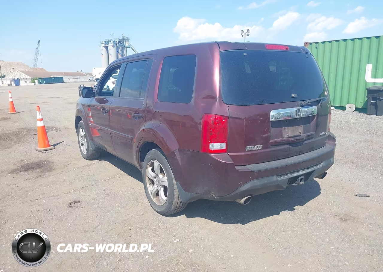 2013 Honda Pilot Ex-L VIN:5FNYF4H52DB078201 - 3