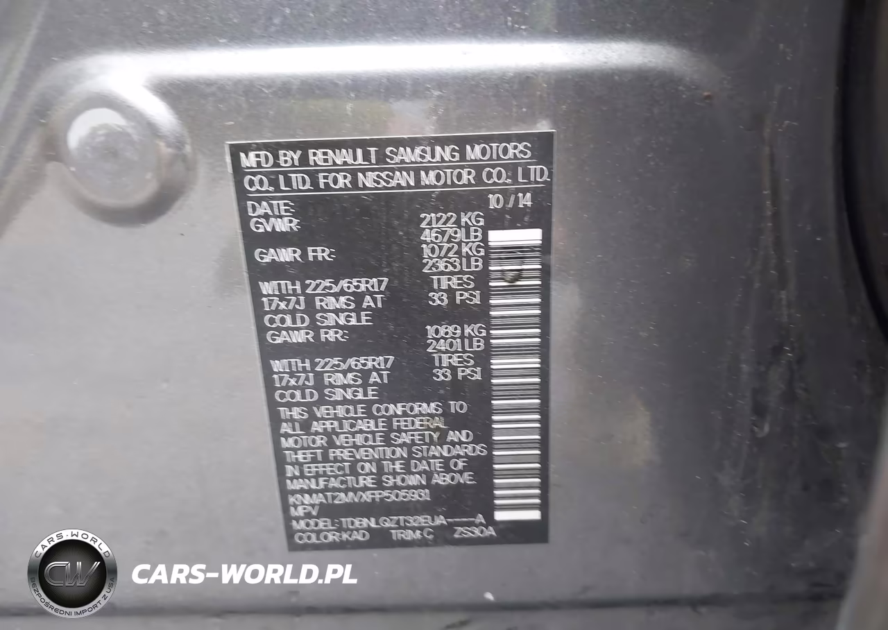 2015 Nissan Rogue Sv VIN:KNMAT2MVXFP505931 - 9
