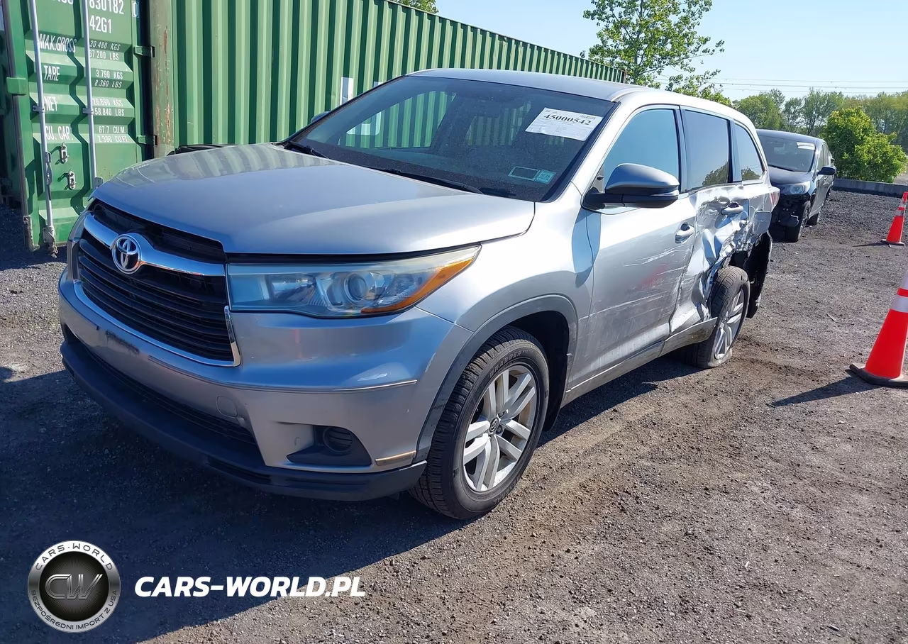 2016 Toyota Highlander Le V6 VIN:5TDBKRFH1GS257292 - 2