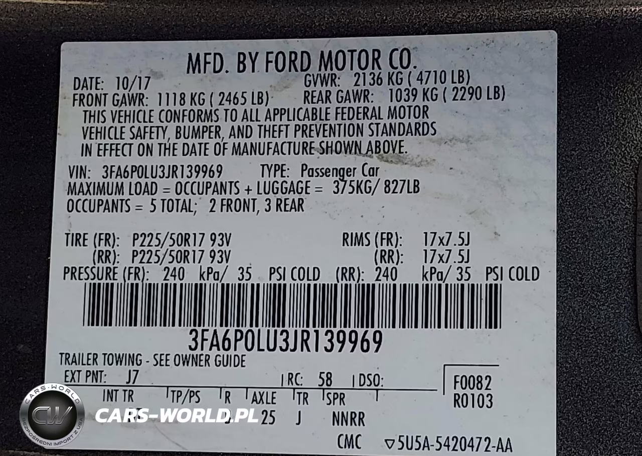 2018 Ford Fusion Hybrid Se VIN:3FA6P0LU3JR139969 - 9