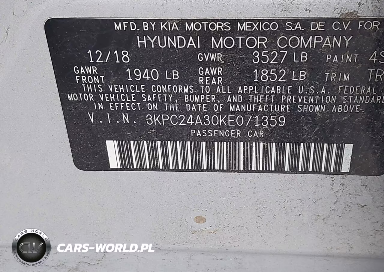 2019 Hyundai Accent Se VIN:3KPC24A30KE071359 - 9
