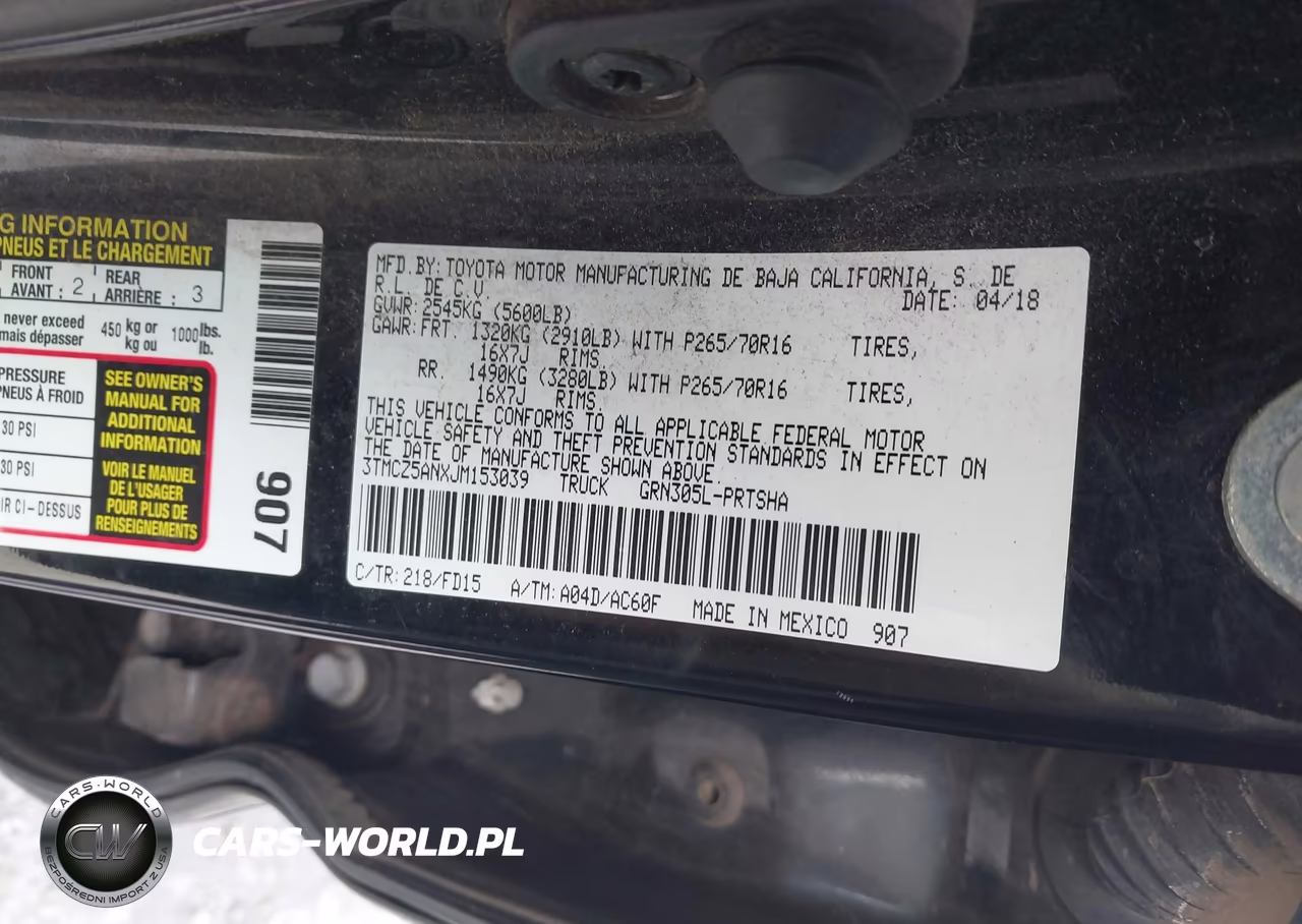 2018 Toyota Tacoma Trd Off Road VIN:3TMCZ5ANXJM153039 - 9