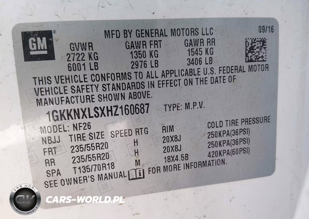 2017 GMC ACADIA DENALI VIN:1GKKNXLSXHZ160687 - 9