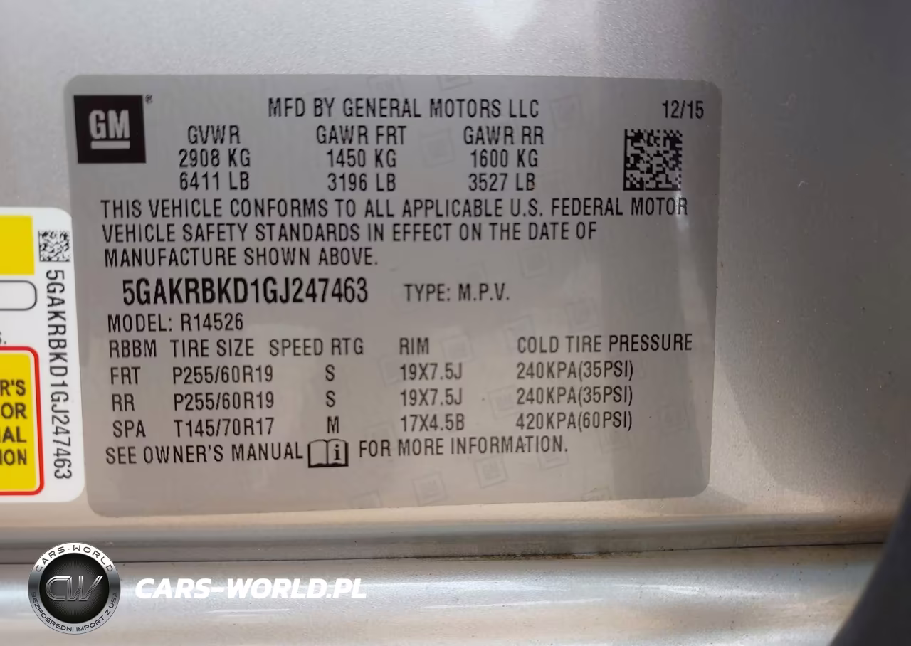 2016 Buick Enclave Leather VIN:5GAKRBKD1GJ247463 - 9