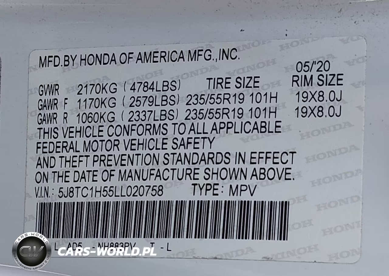 2020 Acura Rdx Technology Package VIN:5J8TC1H55LL020758 - 9