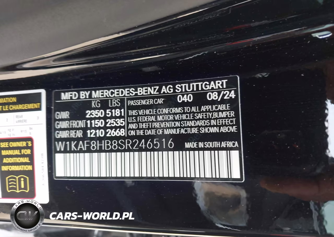 2025 Mercedes-Benz Amg C 43 4Matic VIN:W1KAF8HB8SR246516 - 9