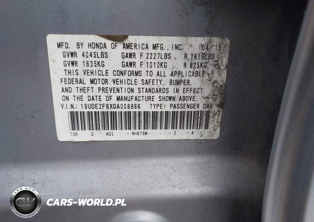 2016 Acura Ilx VIN:19UDE2F8XGA008866 - 9