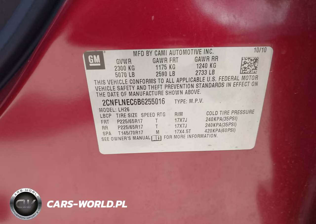 2011 Chevrolet Equinox 2Lt VIN:2CNFLNEC6B6255016 - 9
