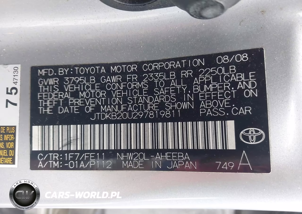 2009 Toyota Prius VIN:JTDKB20U297819811 - 9