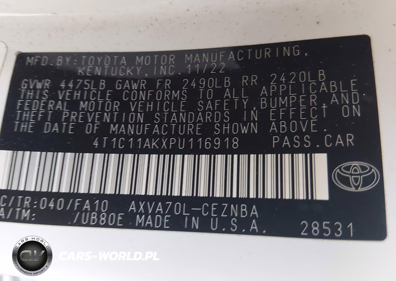 2023 Toyota Camry Le VIN:4T1C11AKXPU116918 - 9